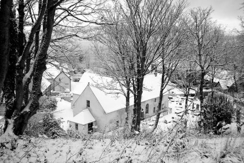 East Church, Cromarty in snow by Caitlin Alexander